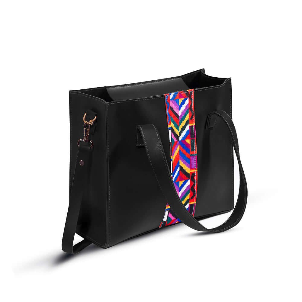The Sway handbags, featuring a spacious design and a sleek black color, come with a durable leather strap and are now available in Pakistan.