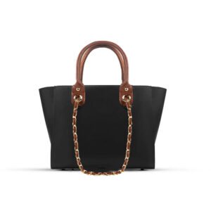 PLUSH BLACK/BROWN shoulder bag – a sleek, spacious, and fashionable handbag for versatile use in Pakistan.