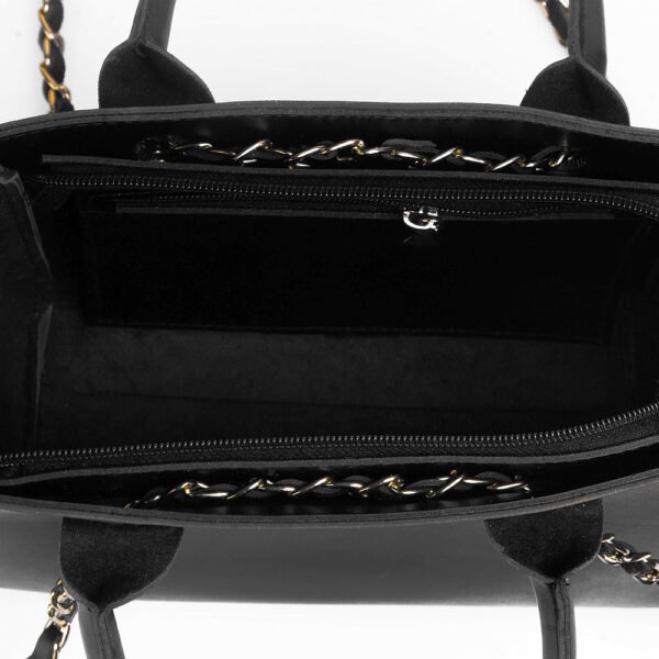 PLUSH BLACK/BROWN shoulder bag – a sleek, spacious, and fashionable handbag for versatile use in Pakistan.
