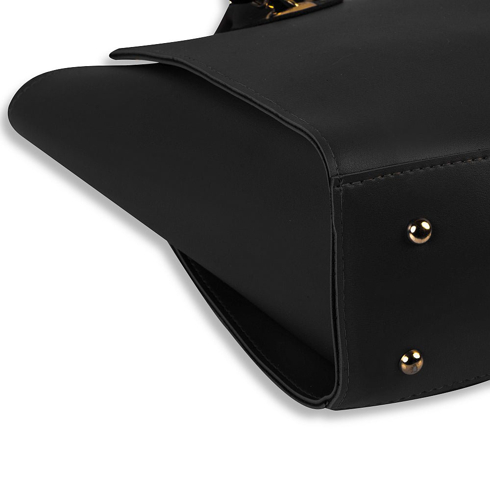 PLUSH BLACK/BROWN shoulder bag – a sleek, spacious, and fashionable handbag for versatile use in Pakistan.