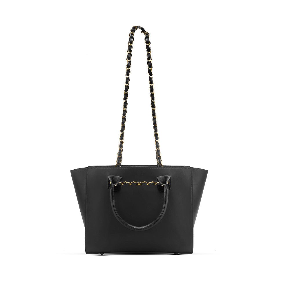 PLUSH BLACK/BROWN shoulder bag – a sleek, spacious, and fashionable handbag for versatile use in Pakistan.