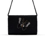 Butterfly Beads – A handmade clutch bag featuring intricate beadwork, perfect for formal events and bridal wear in Pakistan.