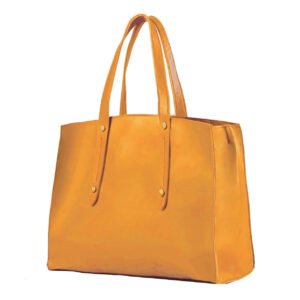 A stylish CREW Tote Bag in premium faux leather with long shoulder straps and a spacious interior, perfect for everyday use.