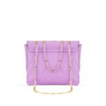 A stylish Swiss shoulder bag in a captivating lilac Color, featuring an elegant chain design, now available in Pakistan.