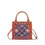 Discover the Ajrak Scarlet Handbag, featuring a traditional Sindhi heritage design. Shop premium handbags online in Pakistan today!
