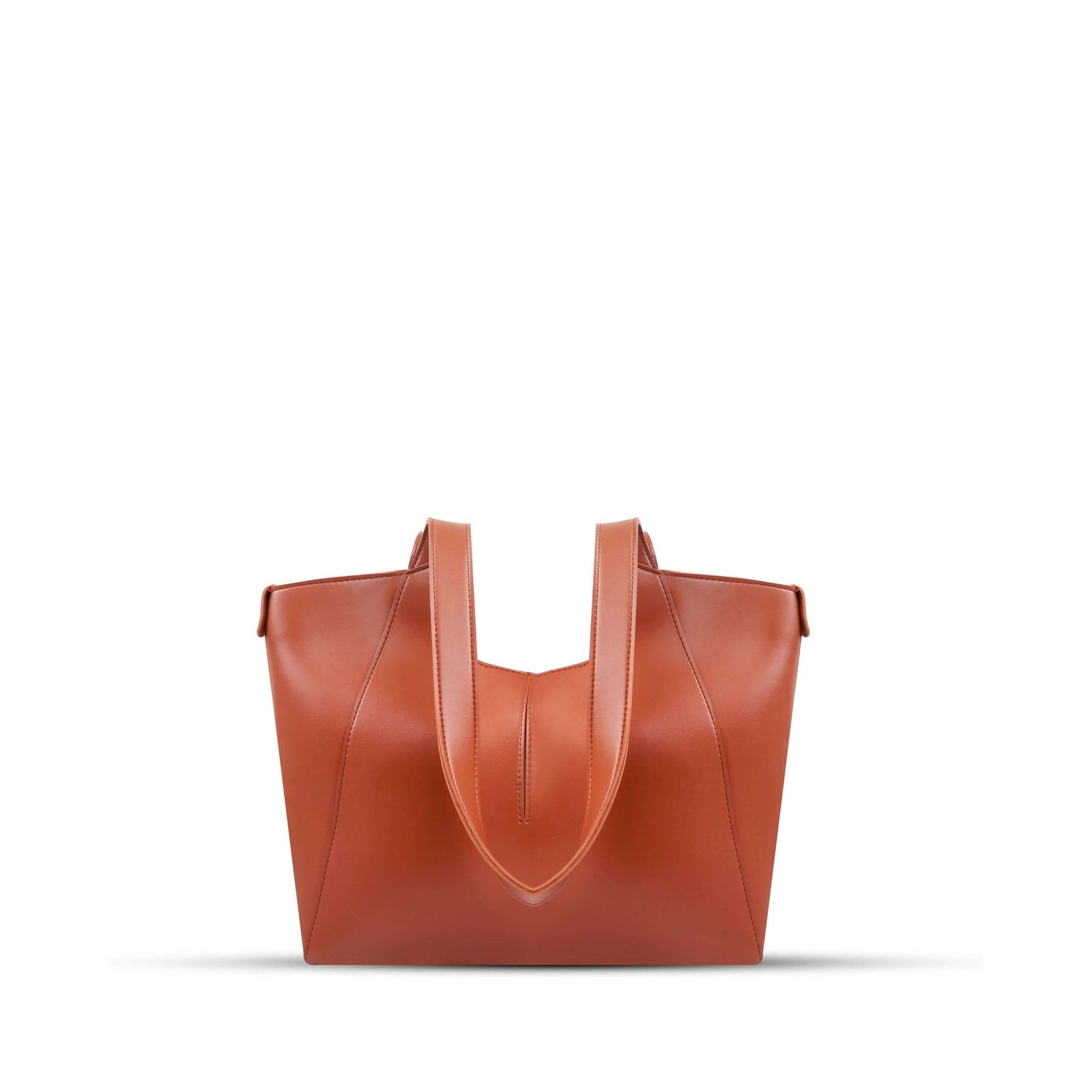 Amber 3-piece tote bag set, including 2 small pouches, available in elegant black and brown colors in Pakistan.