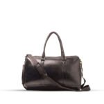 Berlin Duffel Bag in a black color, expertly crafted from premium leather material,with a huge space now available in Pakistan.