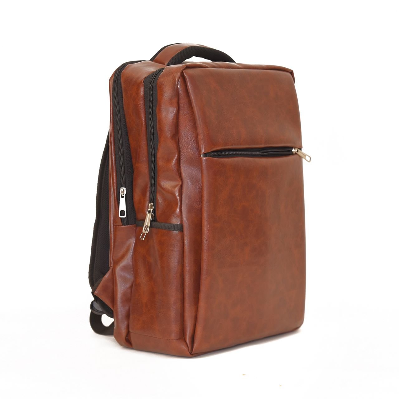 A choco brown LAPTOP BACKPACK with padded straps, multiple compartments, and a sleek design for professionals and students in Pakistan.