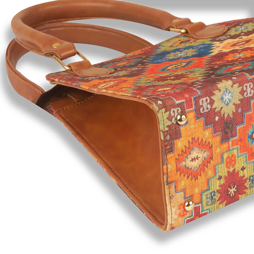 Loom handbag featuring a spectacular multicolor design, perfect for women, now available in Pakistan.