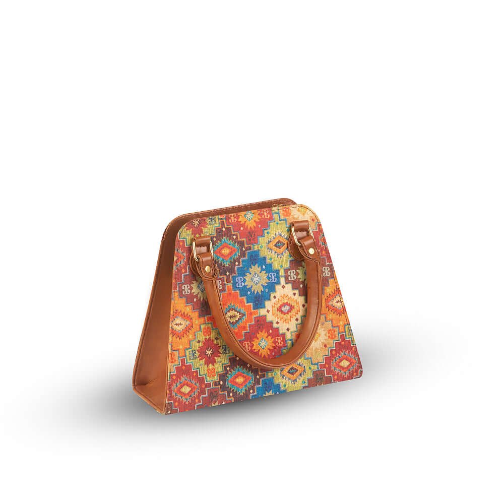 Loom handbag featuring a spectacular multicolor design, perfect for women, now available in Pakistan.