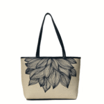 Lotus shoulder bag, elegantly designed with a nature-inspired motif, crafted from premium materials in Pakistan.