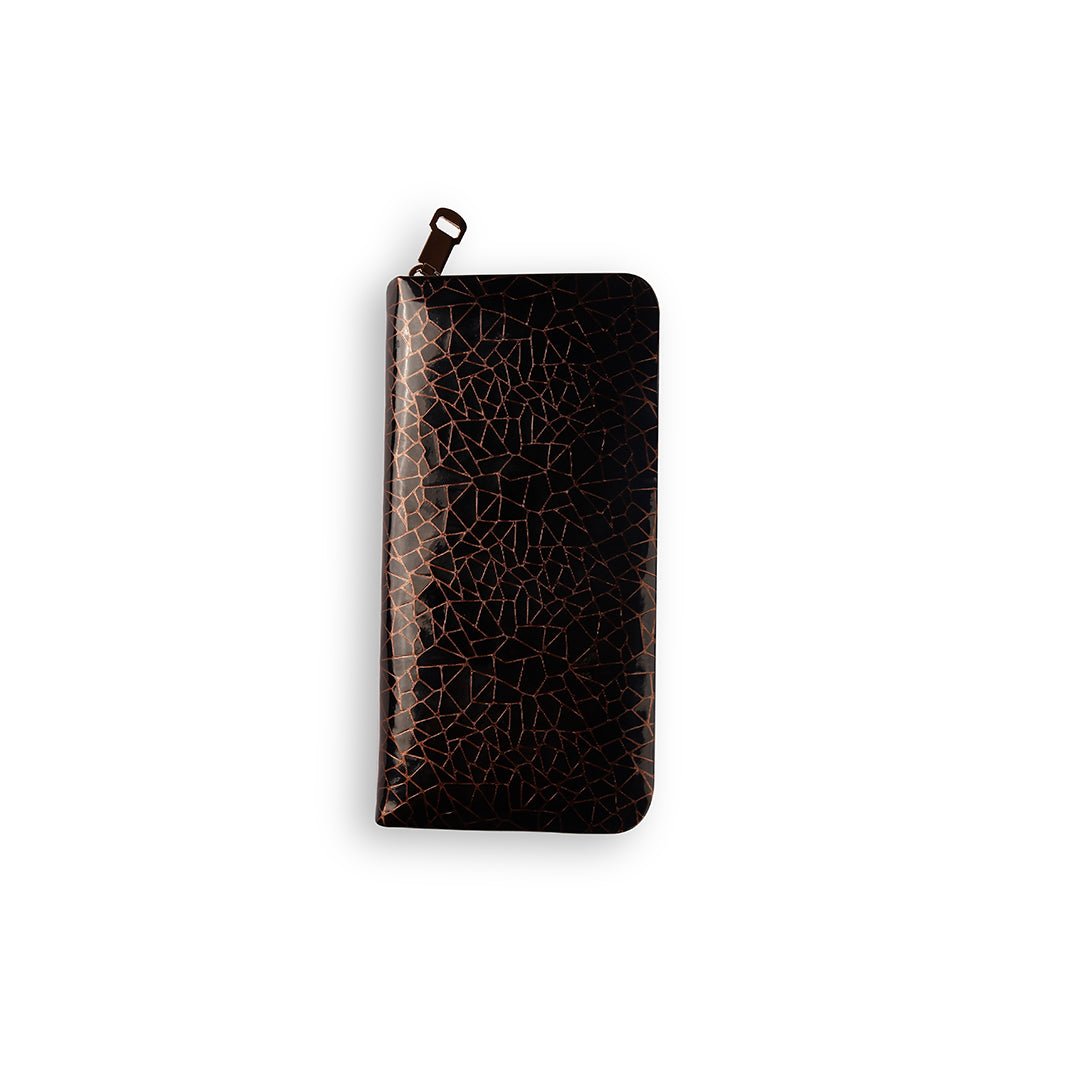 The Black Marble Wallets feature a secure zip enclosure and a dedicated compartment, offering a sleek and premium design. Now available in Pakistan.