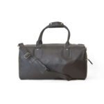 Moxi Duffel Bag in a rich dark brown color, expertly crafted from premium leather material, now available in Pakistan.