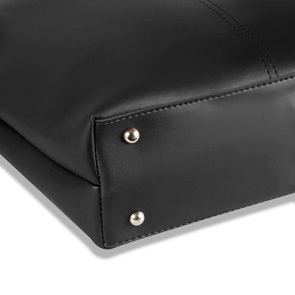 A Premium Faux Leather in a black color with a silver chain available in pakistan