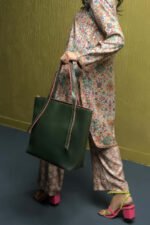 The Nova Tote Bags, available in elegant Green, come with two wallet pieces and are now offered in Pakistan.