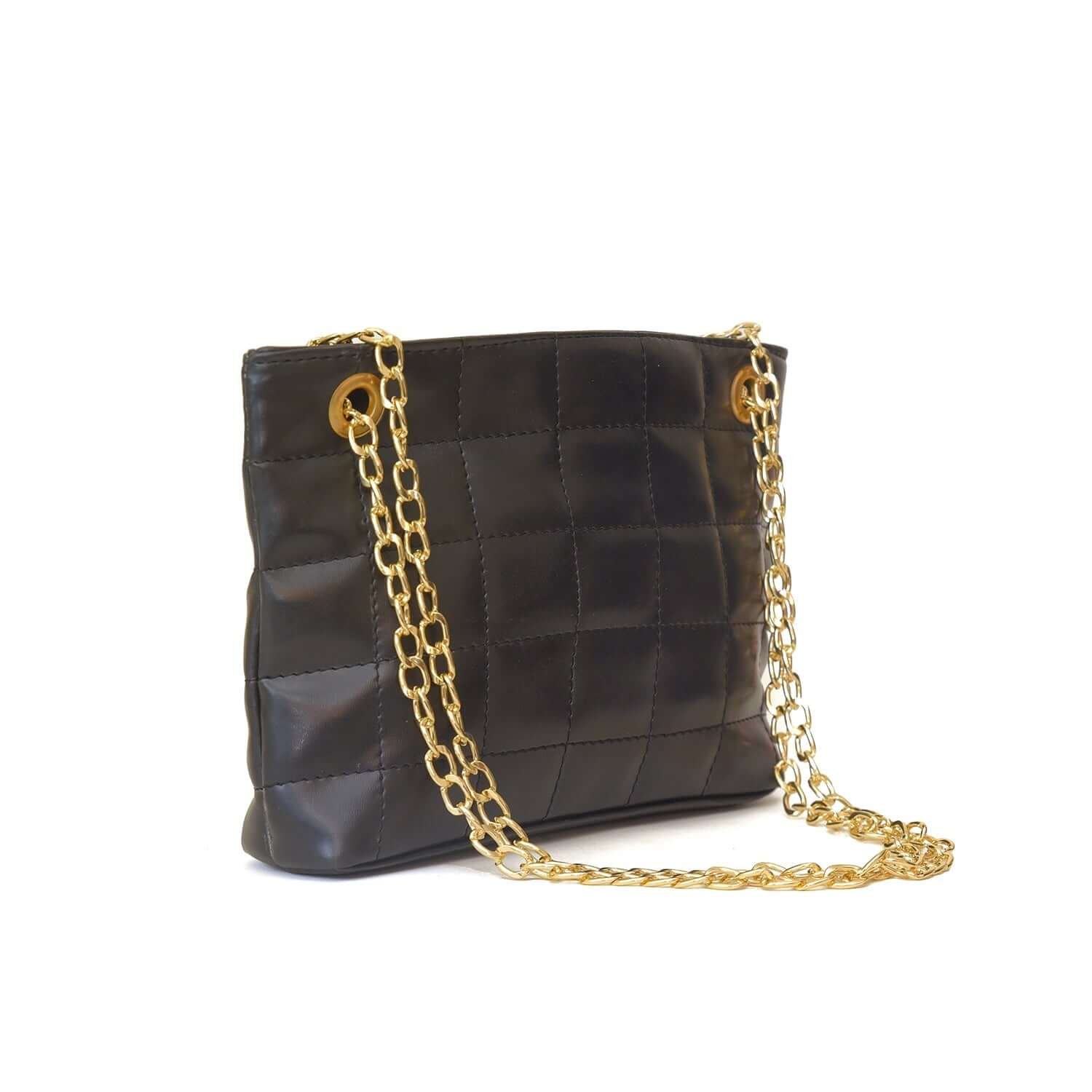 The lightweight CrossBody Bag in pakistan with a gold chain in a black color