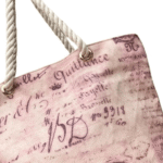 Retro Pink Canvas Tote Bag – A Vintage-Inspired Design Perfect for Women in Pakistan