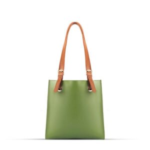 The Serene 3-Piece Tote Bag Set features a spacious design and elegant brown leather straps, now available in Pakistan.