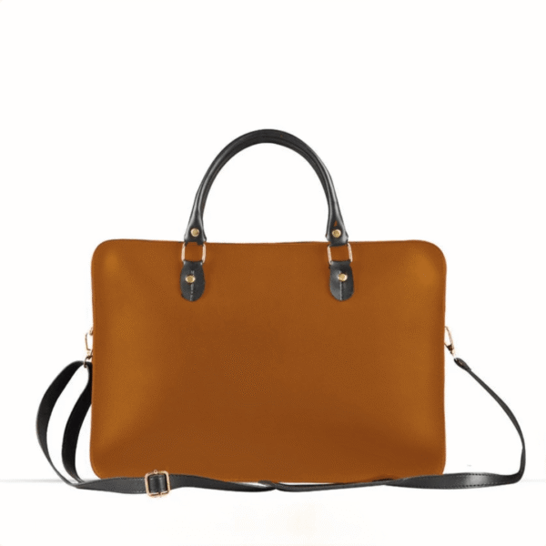 Tech Laptop Bag with a brown color or a leather strap, designed to hold professional essentials for students and teachers. Available in Pakistan.