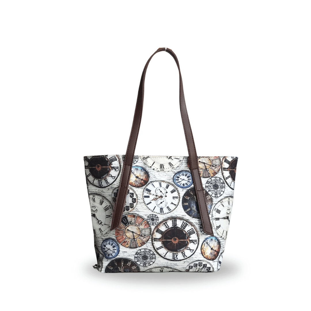 The Timeless Tote Bag: Designed for the chic and classy, featuring a premium canvas style with a leather handle. Now available in Pakistan.