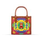 Celebrate Pakistan's vibrant culture with our Truck Art Handbag – a perfect blend of tradition and vibrant colors. Featuring a bold, colorful design paired with a contrasting brown leather handle, it’s a unique accessory that stands out beautifully.