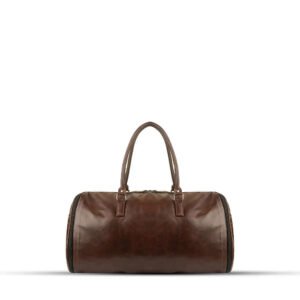 The Weekender Duffel Bag features an innovative design in a stylish chocolate color, now available in Pakistan.