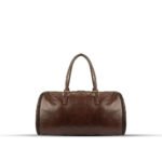 The Weekender Duffel Bag features an innovative design in a stylish chocolate color, now available in Pakistan.
