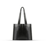 Zara 2-piece tote bag set in sleek black, featuring a premium leather classic finish and an adjustable strap. Available in Pakistan.